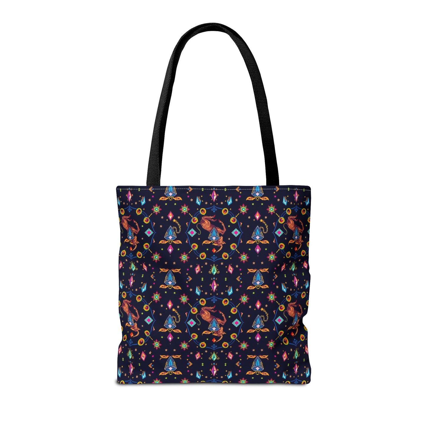 Tote Bag (AOP), Capricorn, Zodiac v1, Jewel Pattern