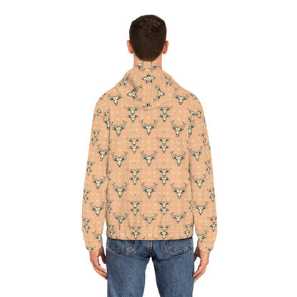 Full-Zip Hoodie (AOP), Taurus, Zodiac v4, Pattern