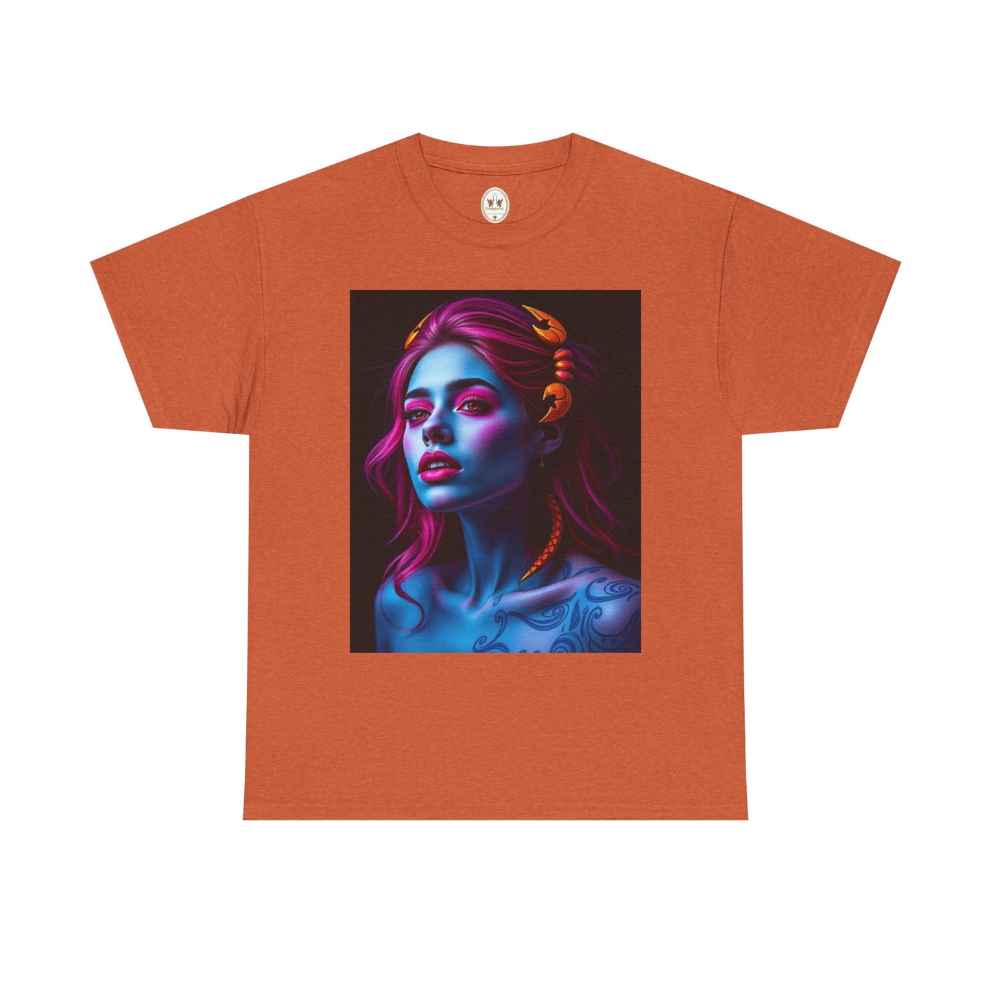 Unisex Heavy Cotton T-Shirt, Scorpio, Zodiac, Sexy Art