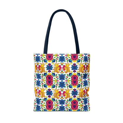 Tote Bag (AOP), Gemini, Zodiac, Flower Pattern