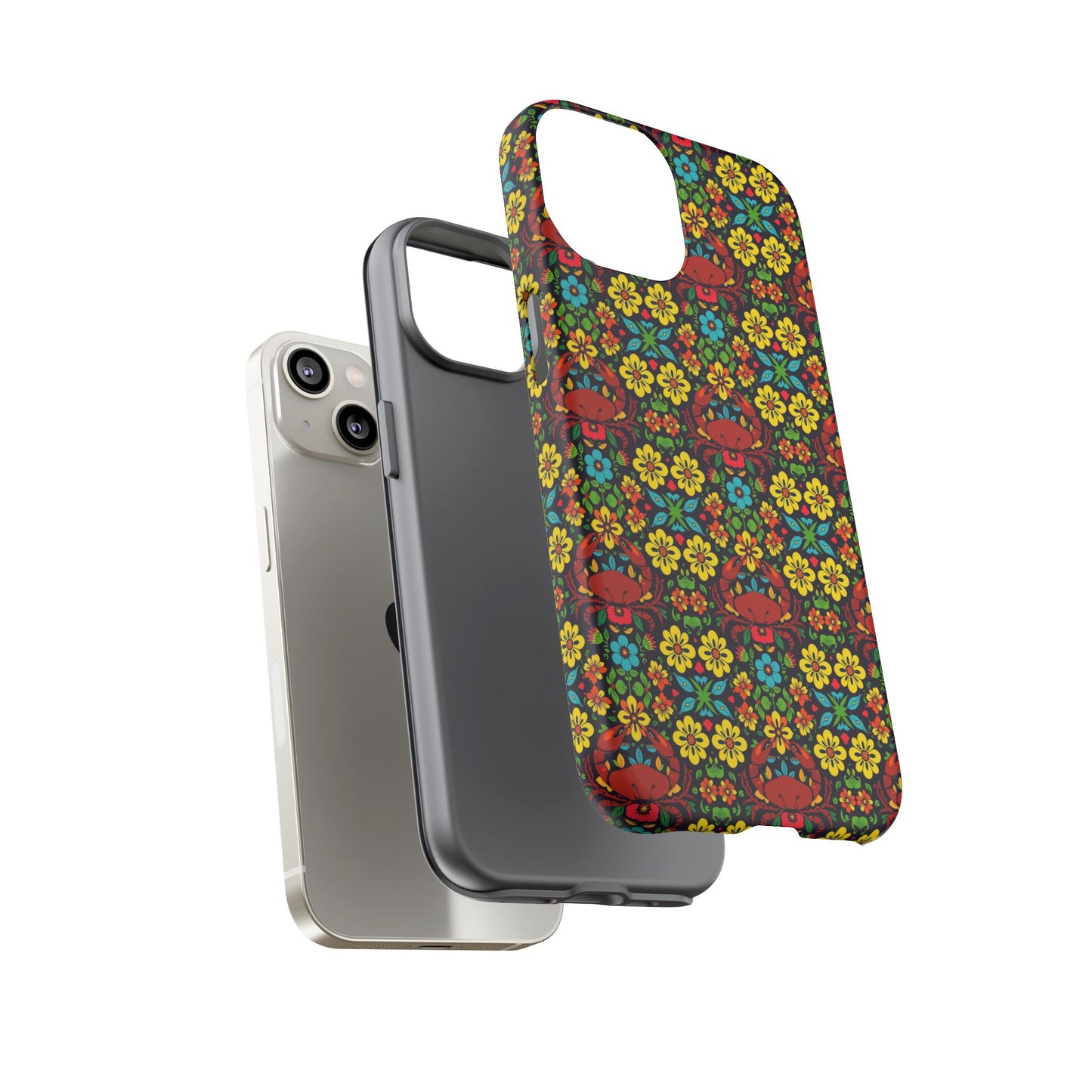 Tough Cases, Cancer, Zodiac v2, Flower Pattern