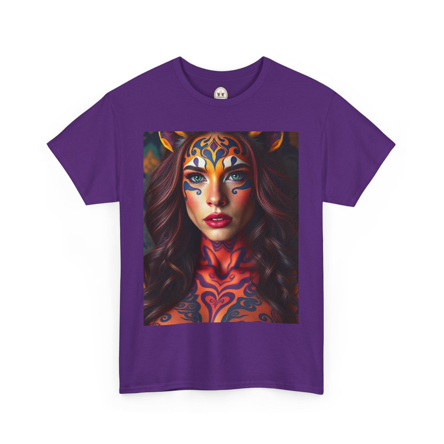 Unisex Heavy Cotton T-Shirt, Leo, Zodiac, Sexy Art