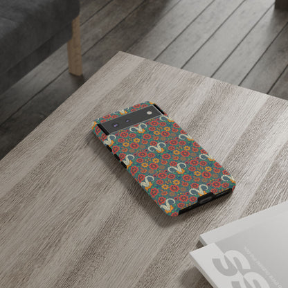 Tough Cases, Aries, Zodiac v3, Flower Pattern