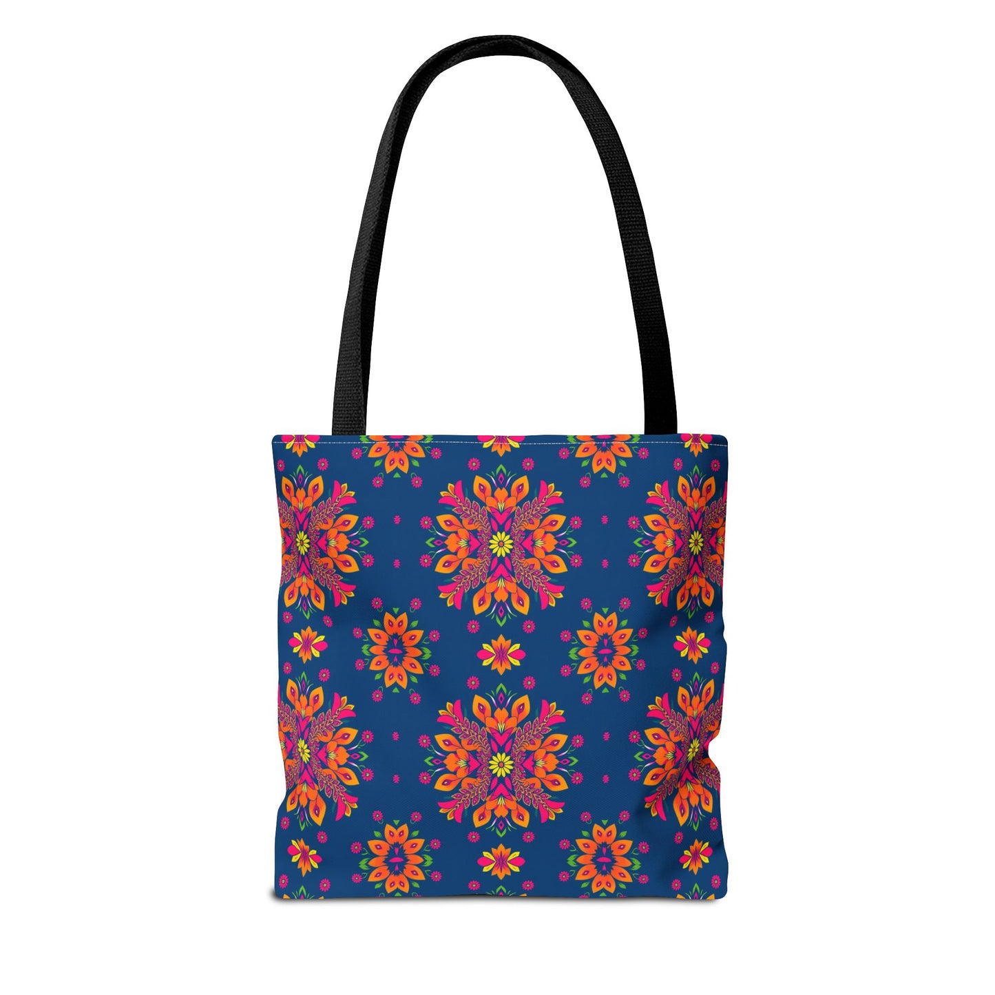 Tote Bag (AOP), Gemini, Zodiac v2, Flower Pattern