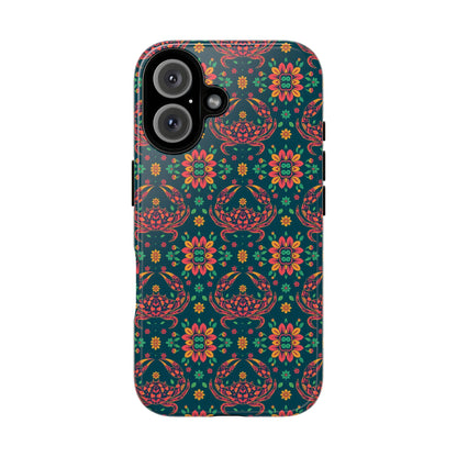 Tough Cases, Cancer, Zodiac v4, Flower Pattern