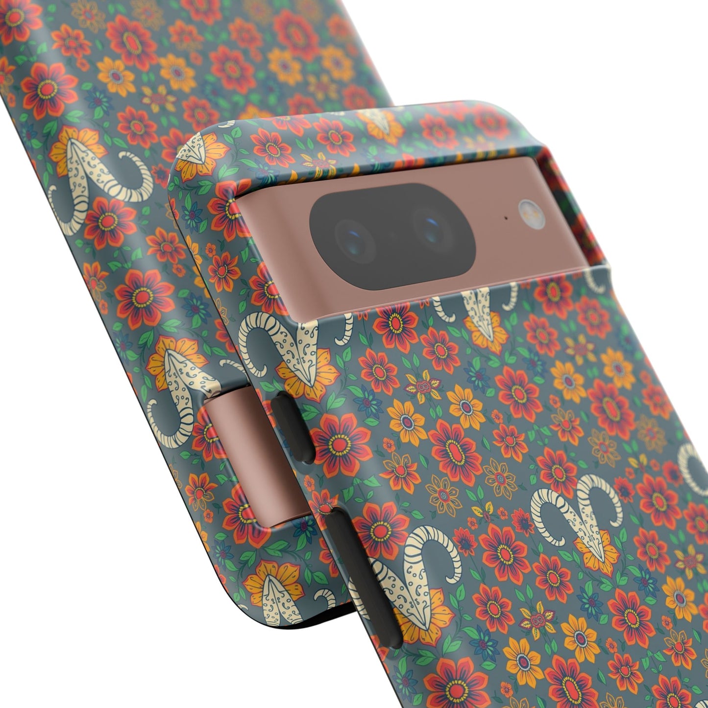 Tough Cases, Aries, Zodiac v3, Flower Pattern