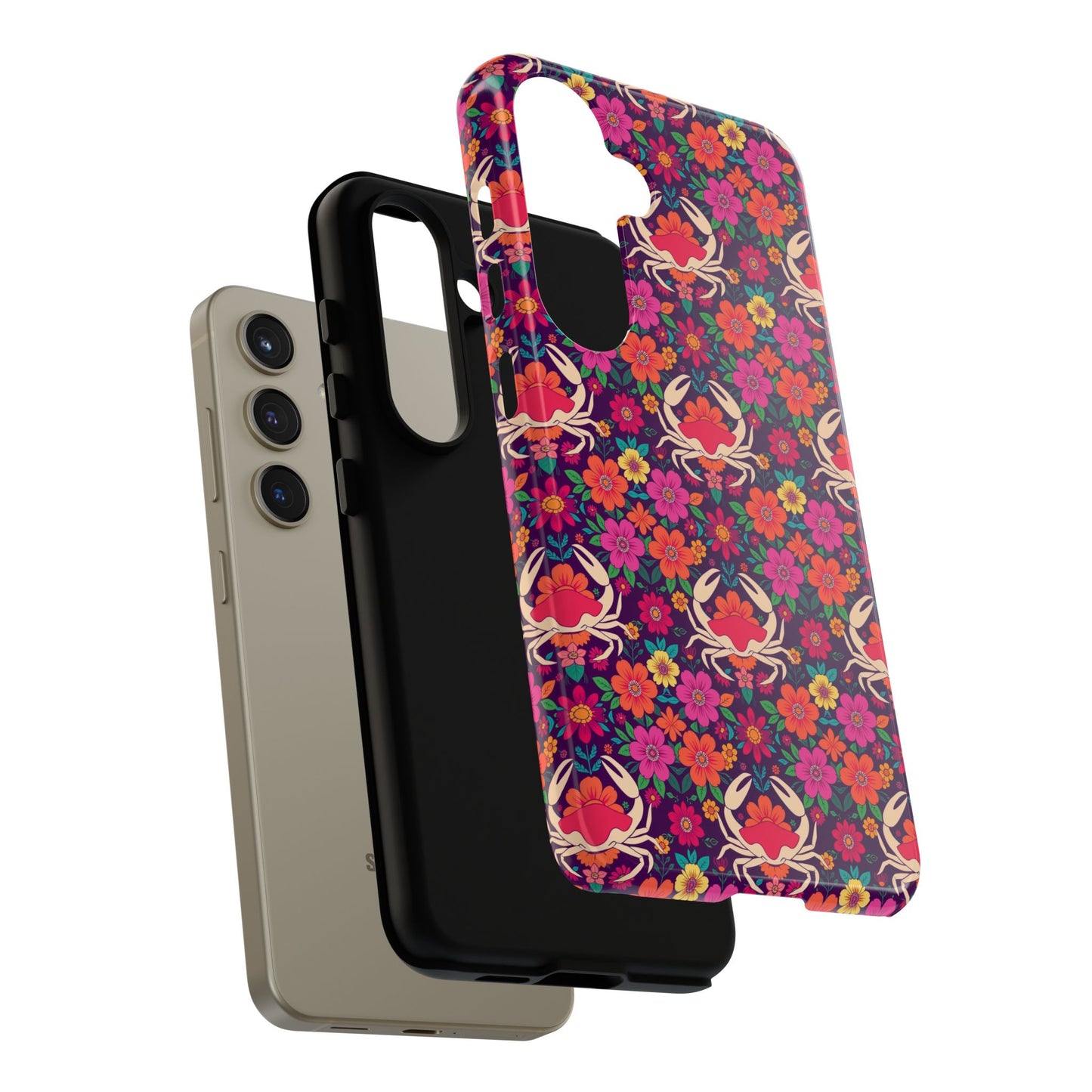 Tough Cases, Cancer, Zodiac v1, Flower Pattern