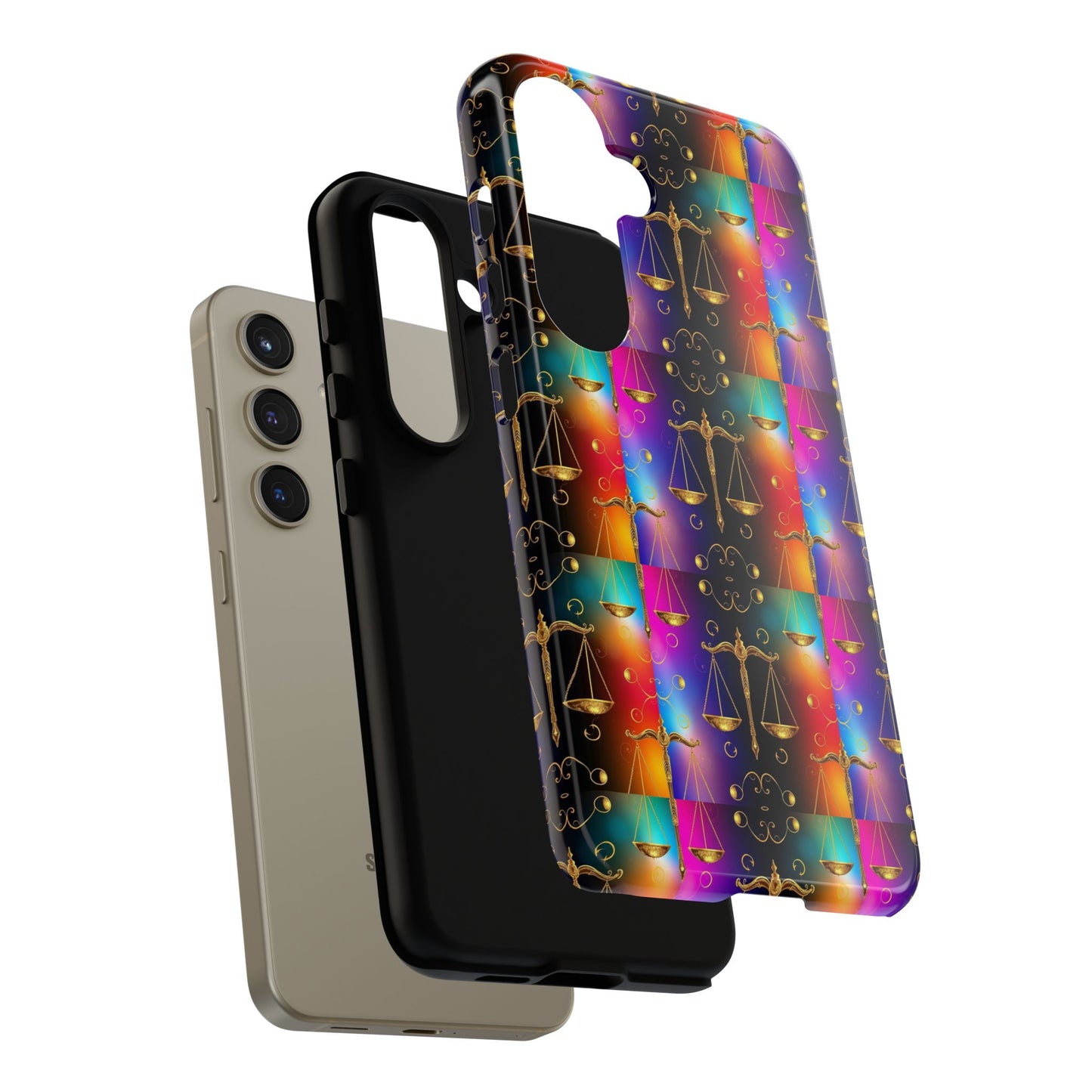 Tough Cases, Libra, Zodiac v1, Metal Pattern