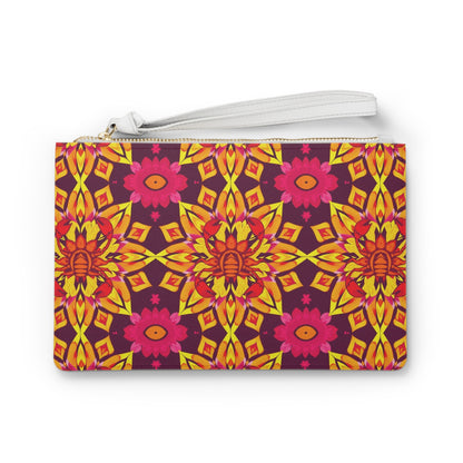 Clutch Bag, Scorpio, Zodiac v1, Flower Pattern