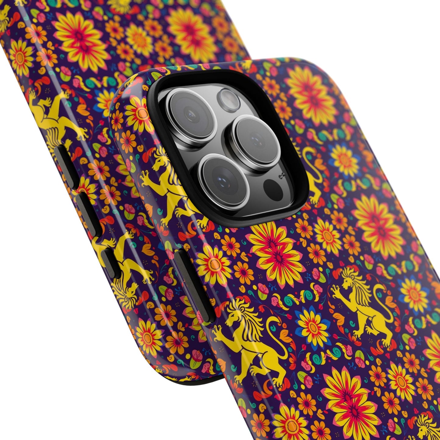 Tough Cases, Leo, Zodiac, Flower Pattern