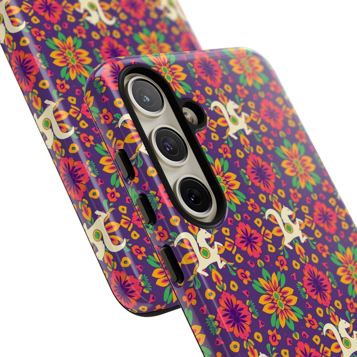 Tough Cases, Aquarius, Zodiac v1, Flower Pattern
