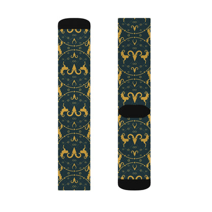 Sublimation Socks, Aries, Zodiac, Pattern