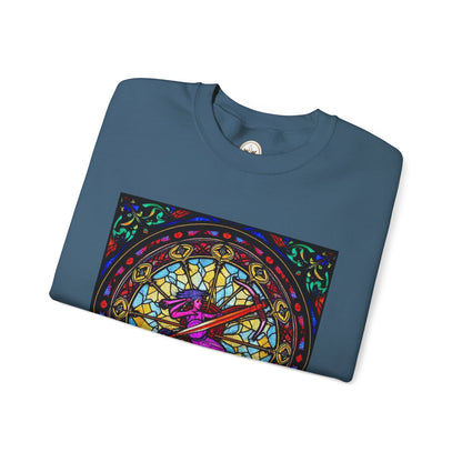 Unisex Heavy Blend™ Crewneck Sweatshirt, Glass 1, Sagittarius Zodiac Design