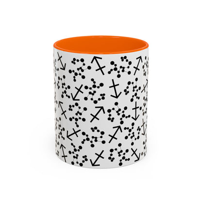 Accent Coffee Mug with the Sagittarius sign (11, 15oz)