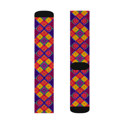 Sublimation Socks, Virgo, Zodiac v1, Shapes Pattern