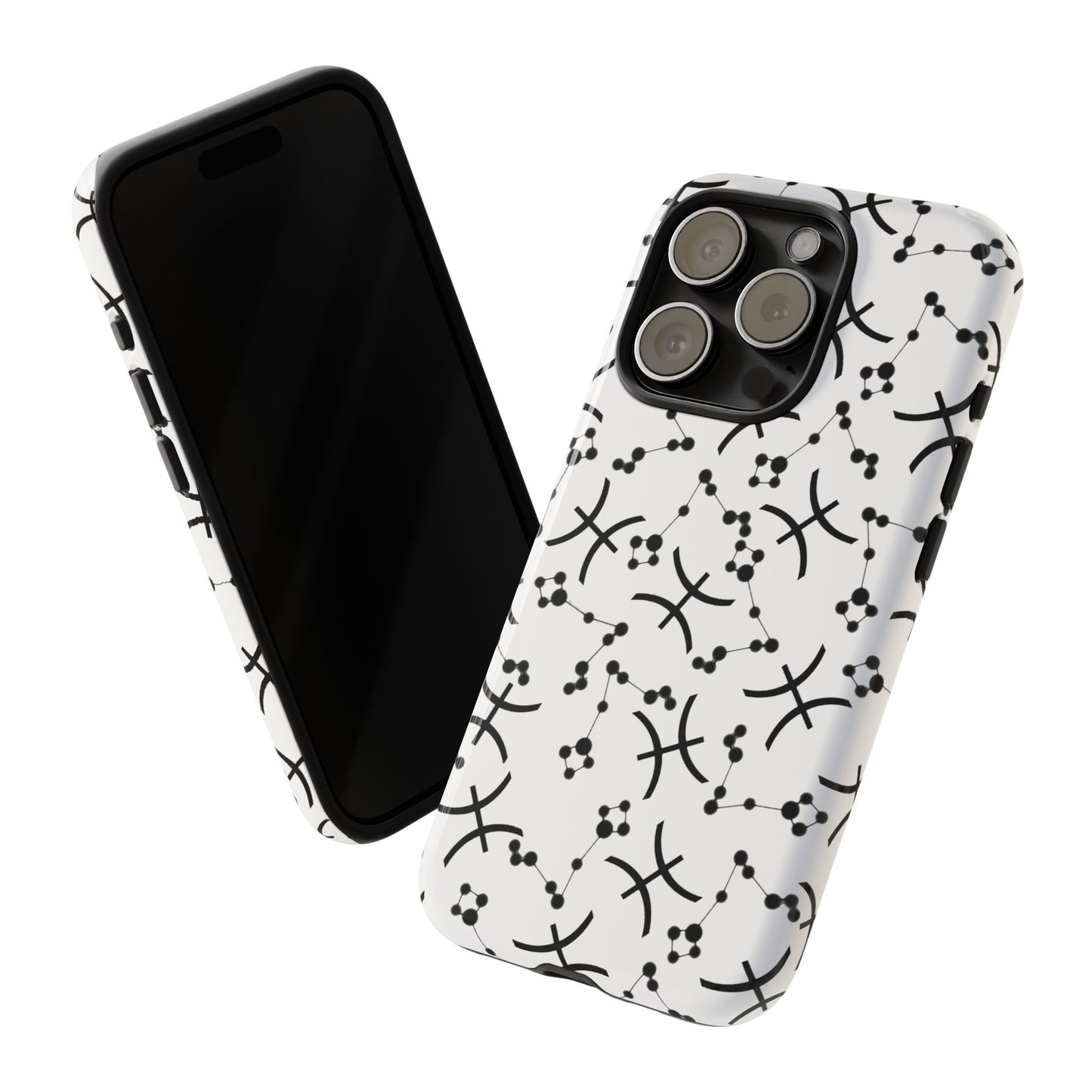Tough Cases with the Pisces Zodiac sign for iPhone, Samsung Galaxy, and Google Pixel devices