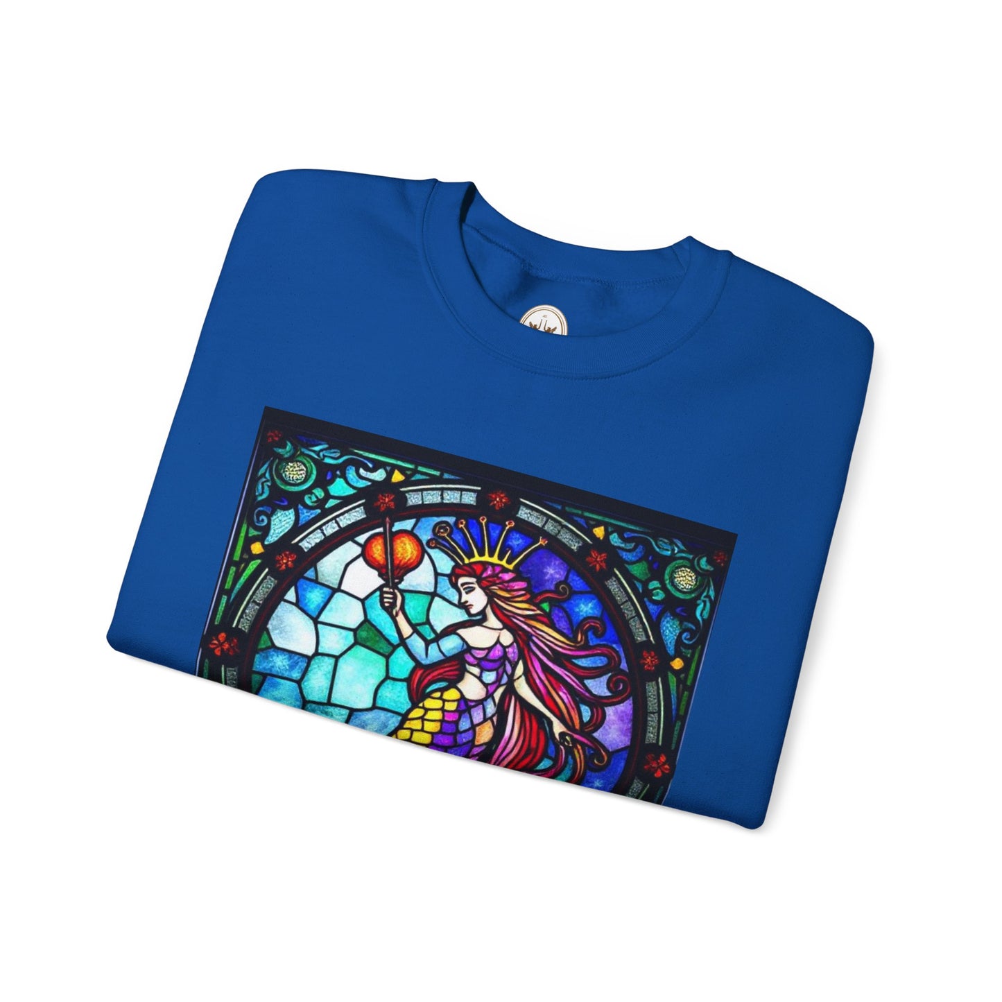 Unisex Heavy Blend™ Crewneck Sweatshirt, Glass, Aquarius Zodiac Design