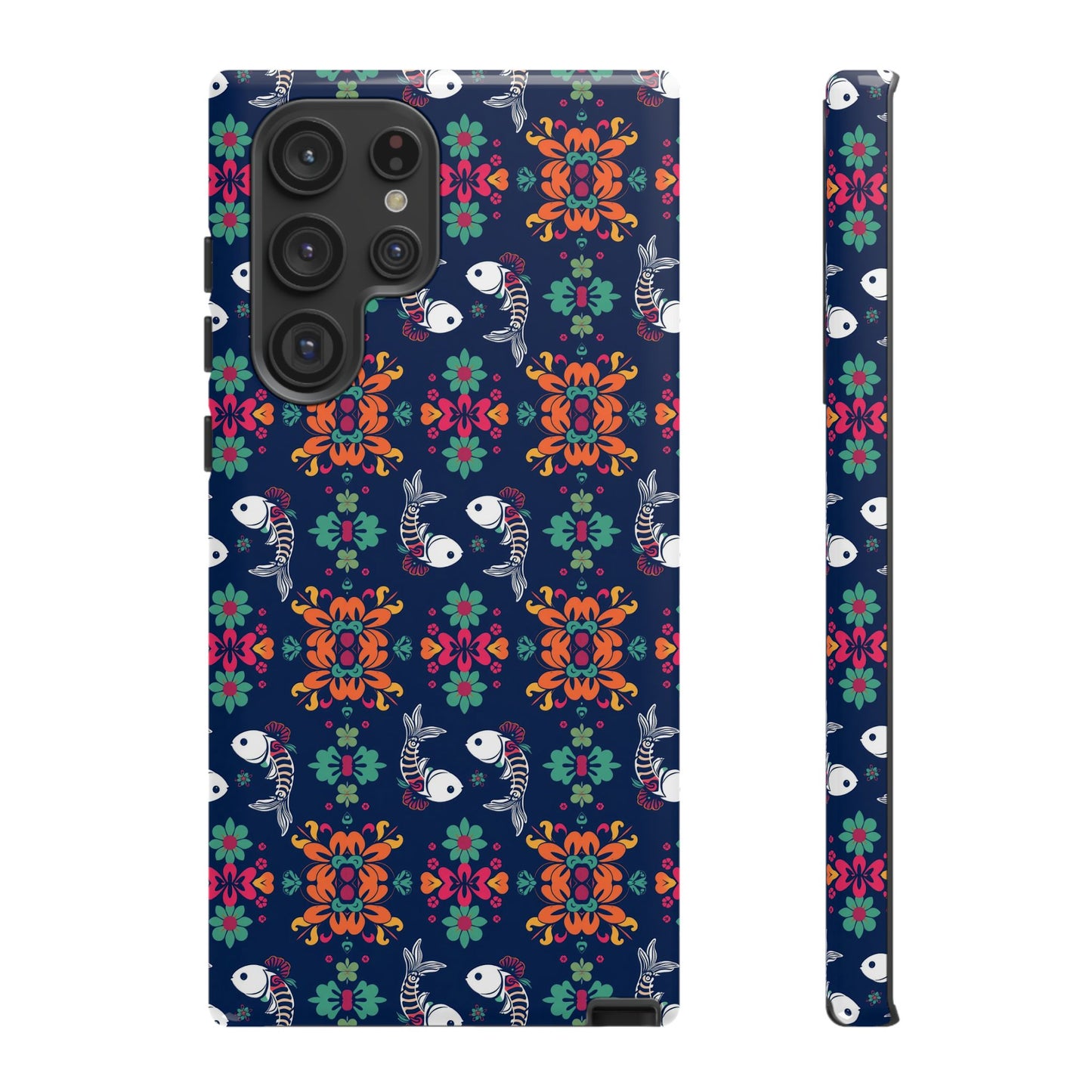 Tough Cases, Pisces, Zodiac, Flower Pattern