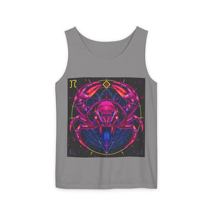 Unisex Garment-Dyed, Tank Top, Cancer, Pop Art, 100% US cotton