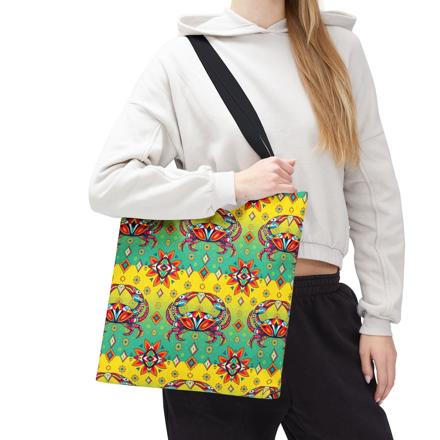 Tote Bag (AOP), Cancer, Zodiac, Jewel Pattern