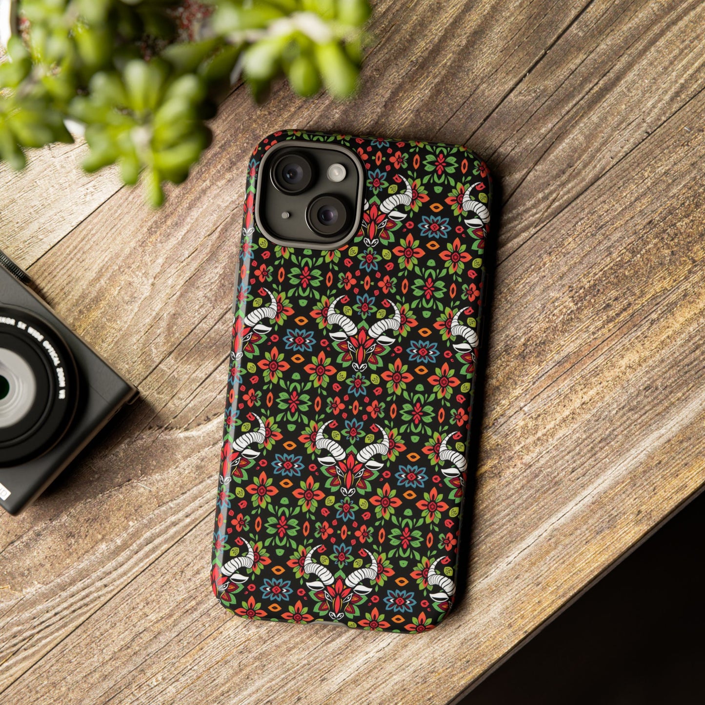 Tough Cases, Taurus, Zodiac v2, Flower Pattern