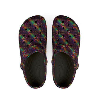 EVA Foam Rubber Shoes, (AOP), Sagittarius, Zodiac v1, Pattern