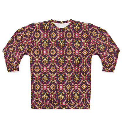 Unisex Sweatshirt (AOP), Capricorn, Zodiac, Jewel Pattern