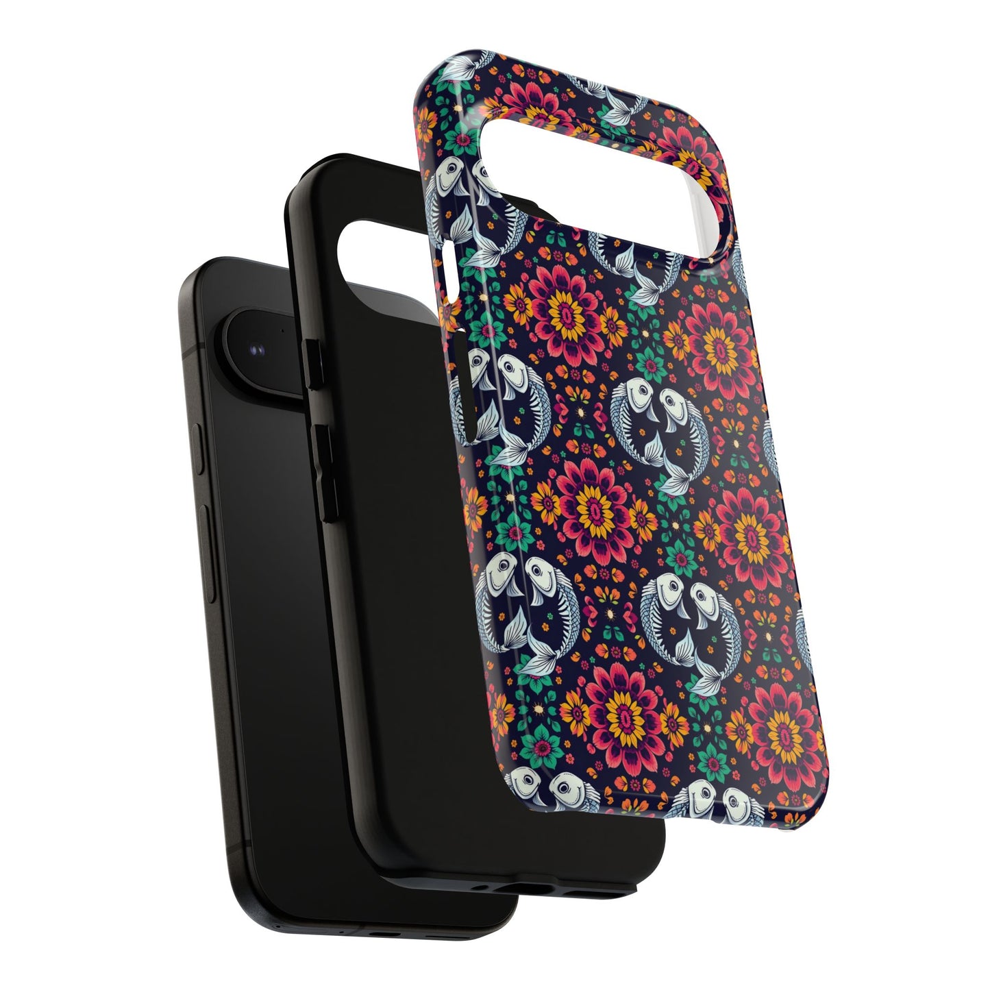 Tough Cases, Pisces, Zodiac v4, Flower Pattern