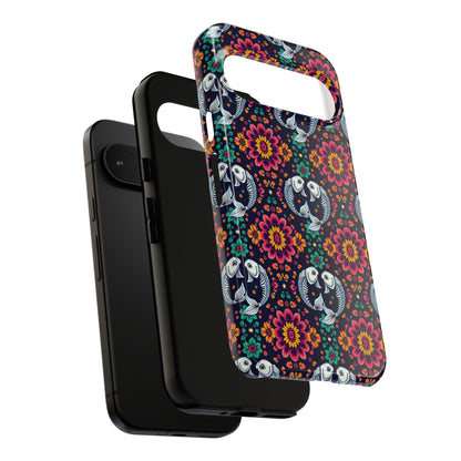 Tough Cases, Pisces, Zodiac v4, Flower Pattern