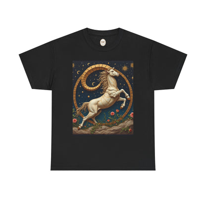 Unisex Heavy Cotton T-Shirt, Aries Animal. Zodiac Design