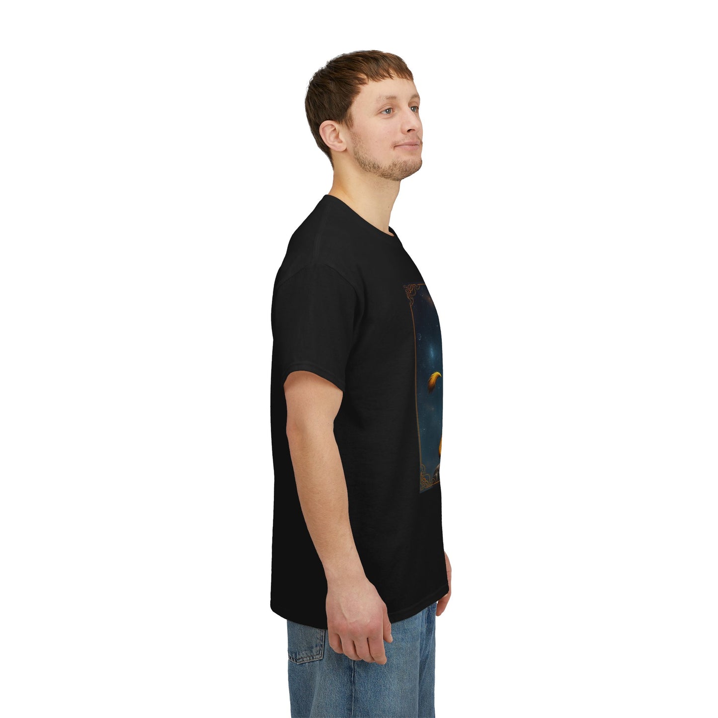 Unisex Heavy Cotton T-Shirt, King of Lions, Leo Zodiac Design