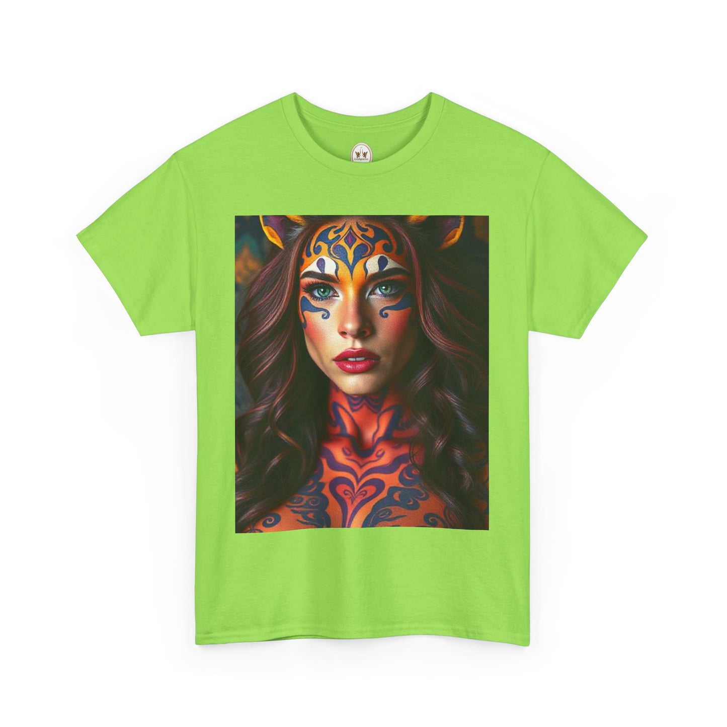 Unisex Heavy Cotton T-Shirt, Leo, Zodiac, Sexy Art