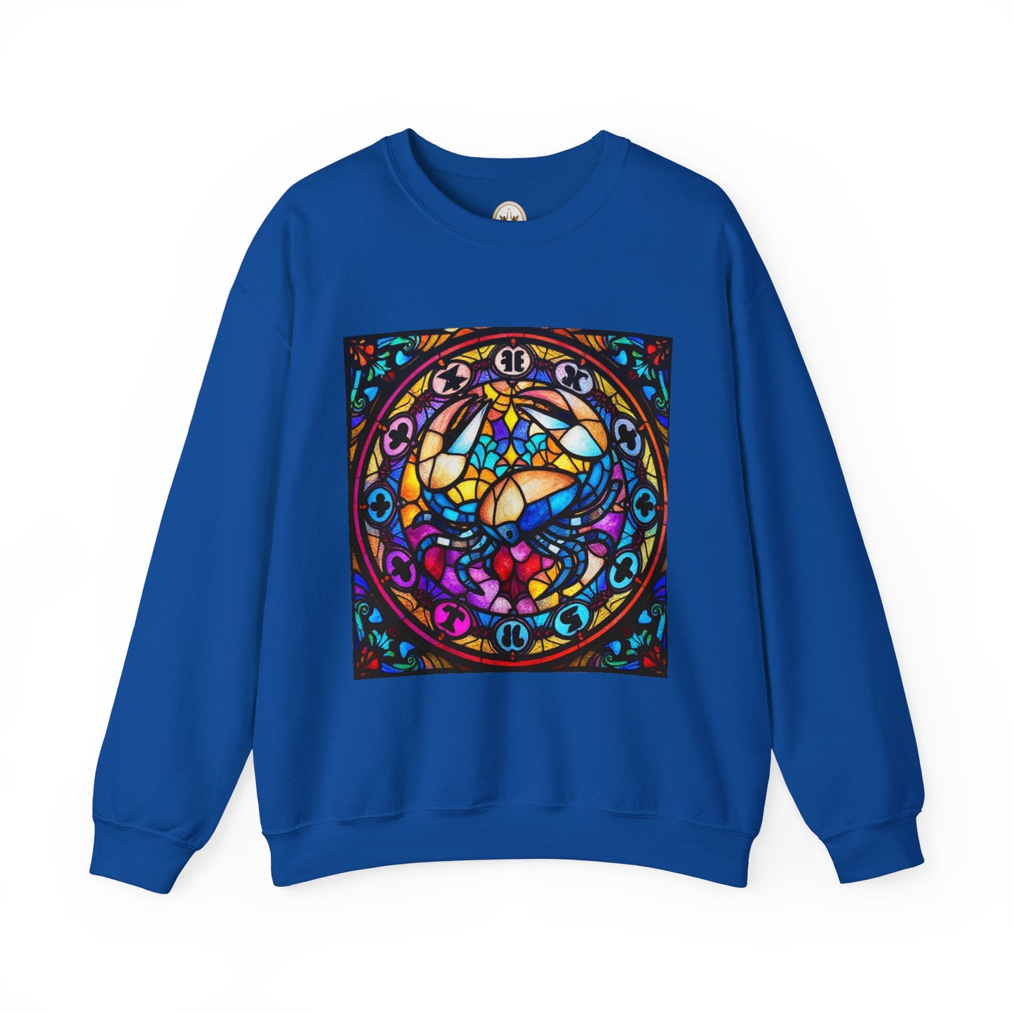 Unisex Heavy Blend™ Crewneck Sweatshirt, Glass, Cancer Zodiac Design