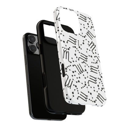 Tough Cases with the Scorpio Zodiac sign for iPhone, Samsung Galaxy, and Google Pixel devices