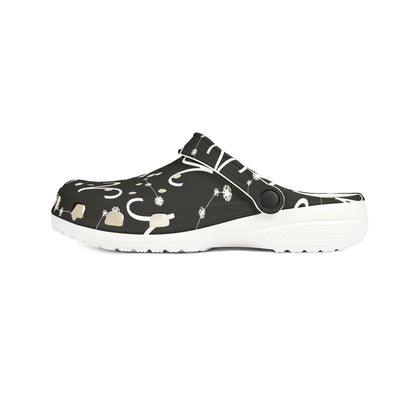 EVA Foam Rubber Shoes (AOP), Material 100% EVA, Aries Zodiac Design