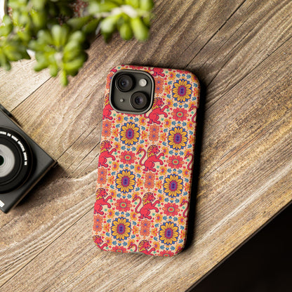 Tough Cases, Leo, Zodiac v1, Flower Pattern