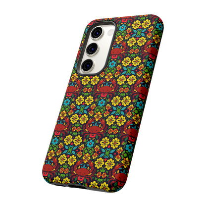 Tough Cases, Cancer, Zodiac v2, Flower Pattern