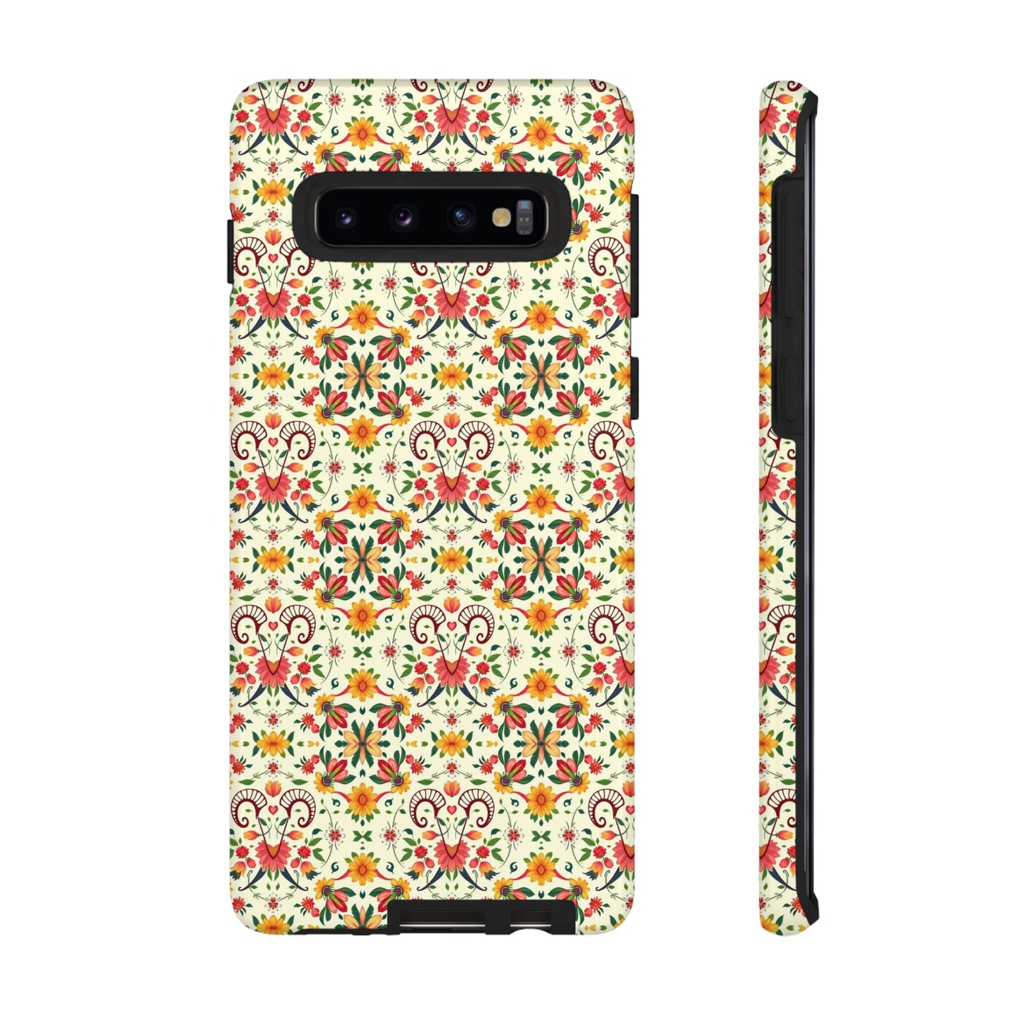 Tough Cases, Aries, Zodiac, Flower Pattern