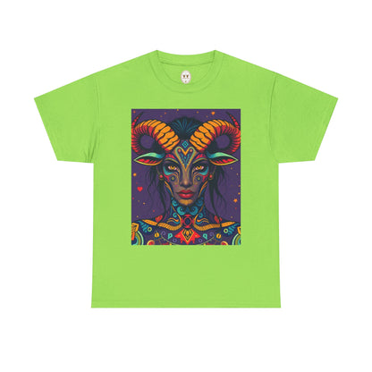 Unisex Heavy Cotton T-Shirt, Taurus, Zodiac v3, Sexy Art