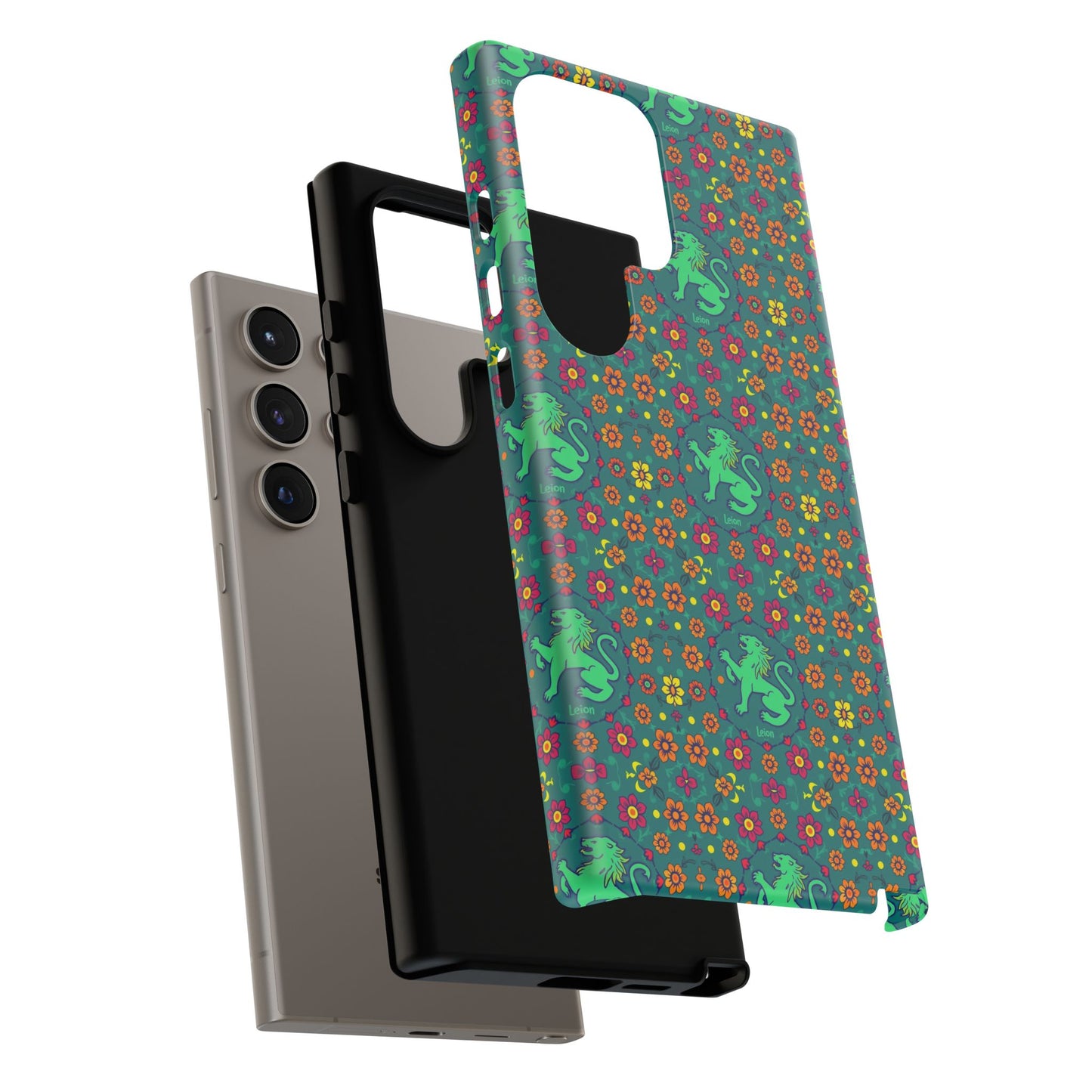 Tough Cases, Leo, Zodiac v3, Flower Pattern