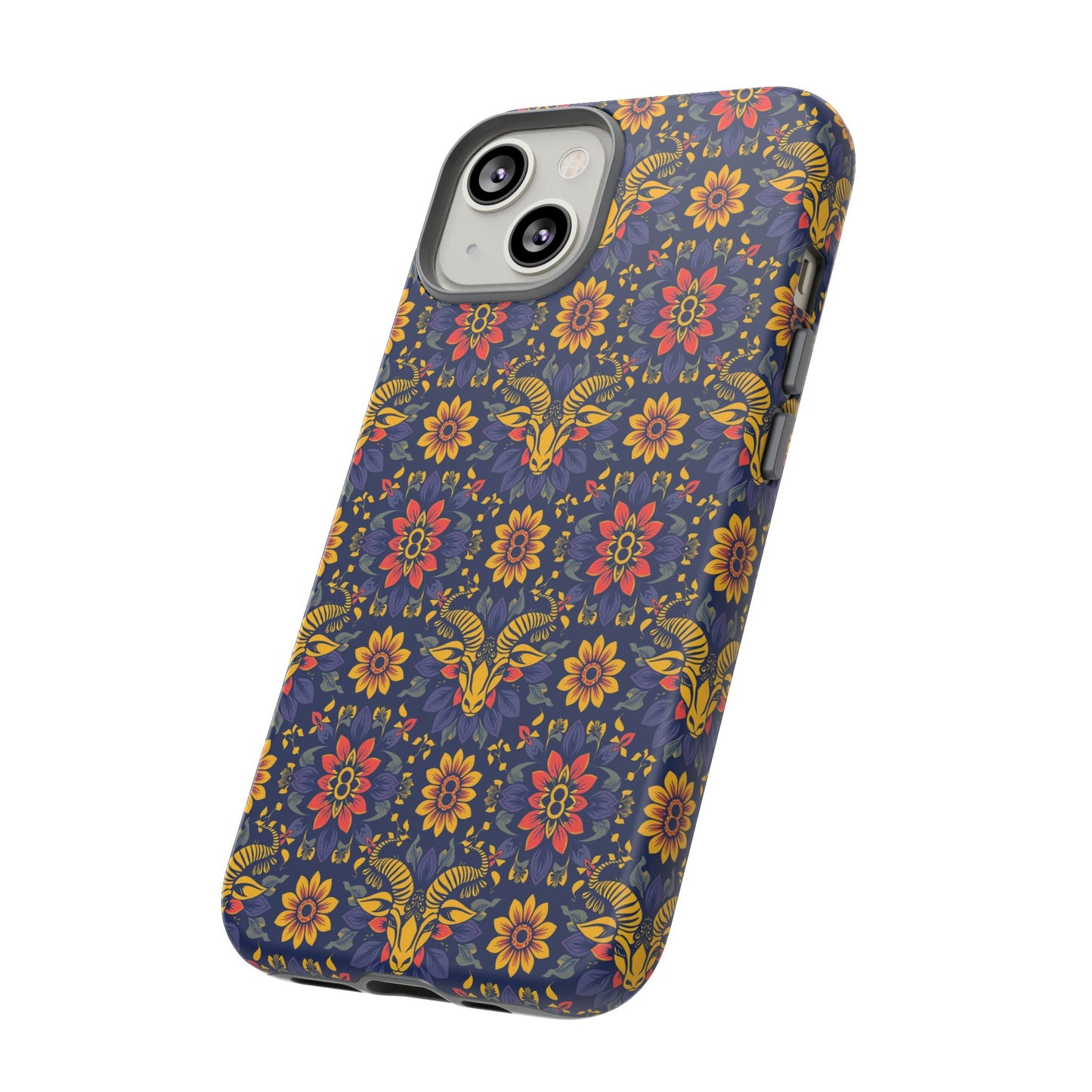 Tough Cases, Taurus, Zodiac v3, Flower Pattern