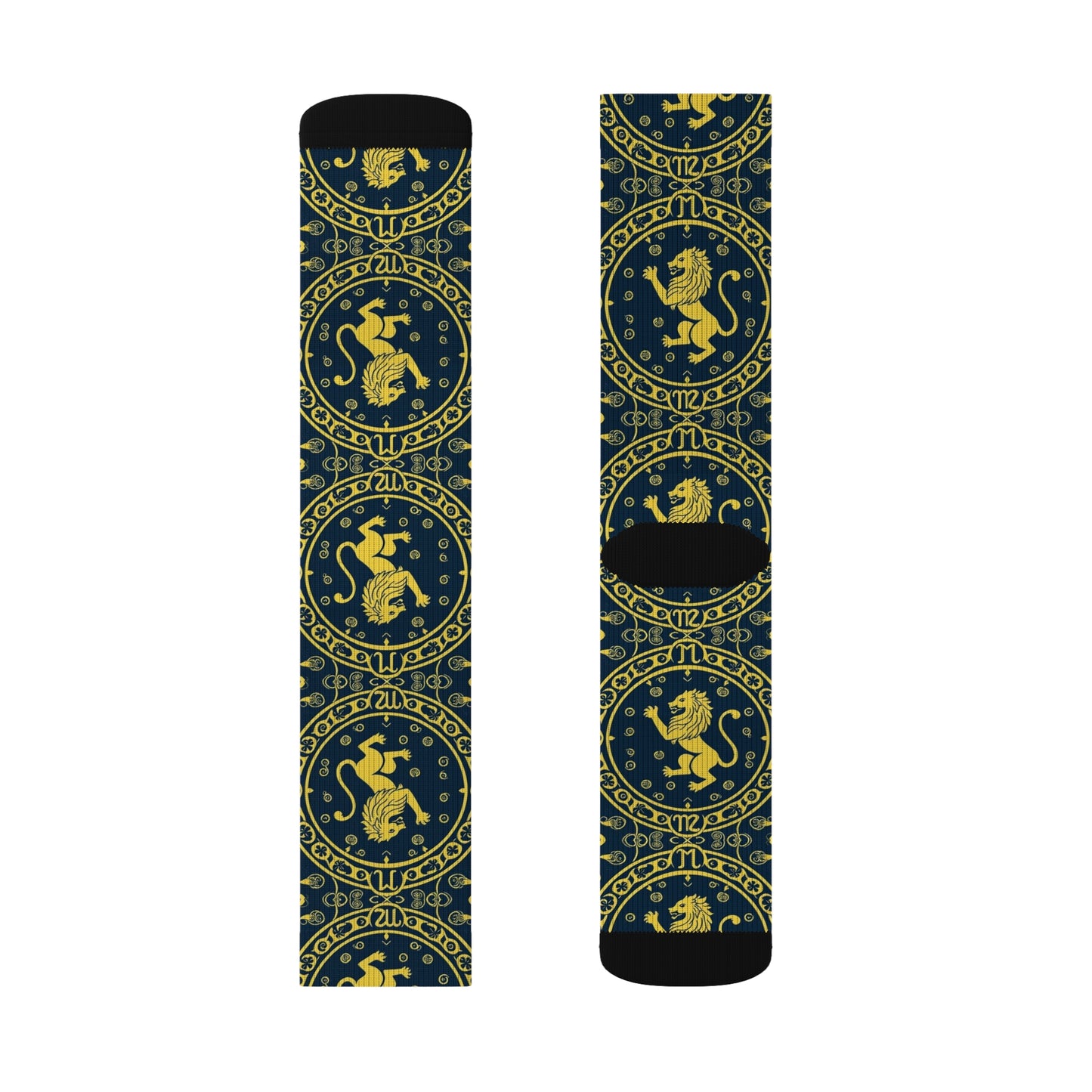 Sublimation Socks, Leo, Zodiac, Pattern