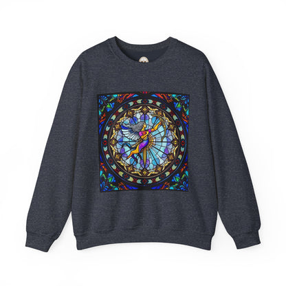 Unisex Heavy Blend™ Crewneck Sweatshirt, Glass, Sagittarius Zodiac Design