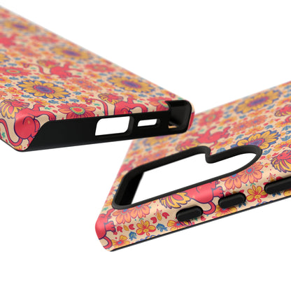Tough Cases, Leo, Zodiac v1, Flower Pattern