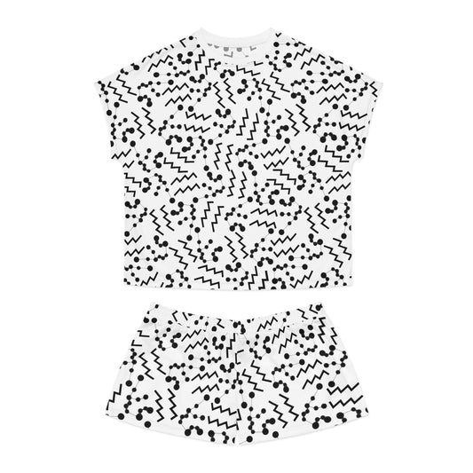 Women's Short Pajama Set Aquarius Zodiac Sign (AOP)
