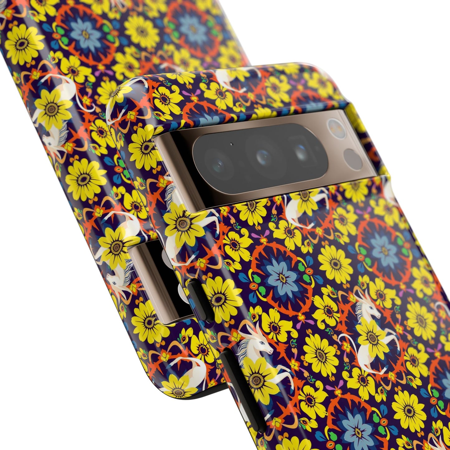 Tough Cases, Aquarius, Zodiac v3, Flower Pattern