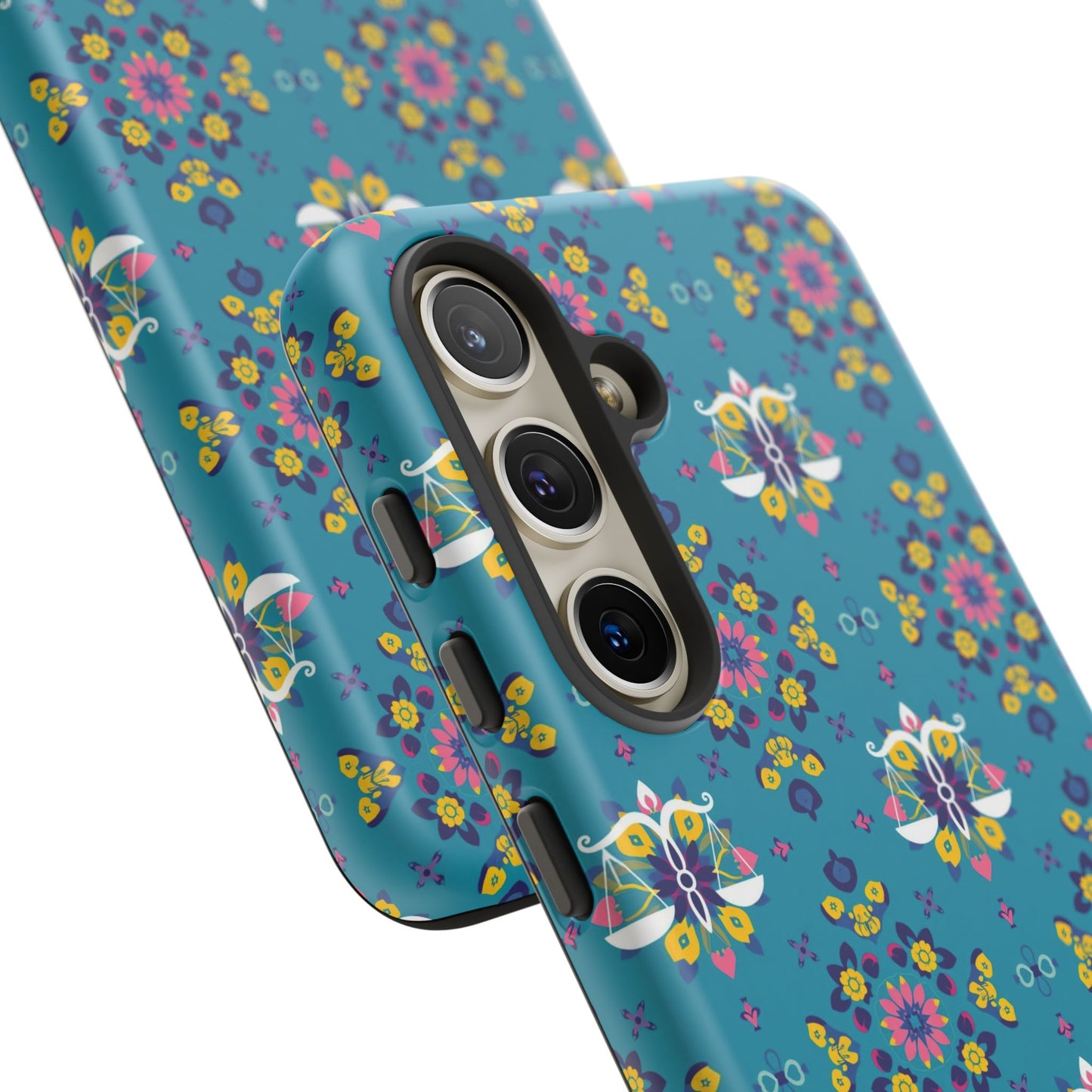 Tough Cases, Libra, Zodiac v2, Flower Pattern