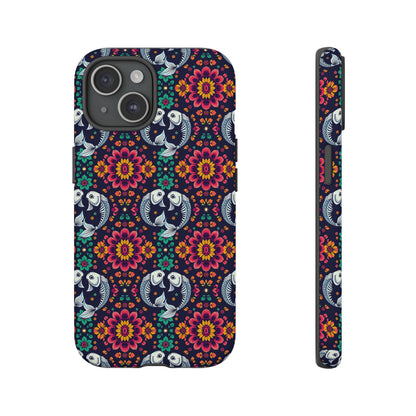 Tough Cases, Pisces, Zodiac v4, Flower Pattern