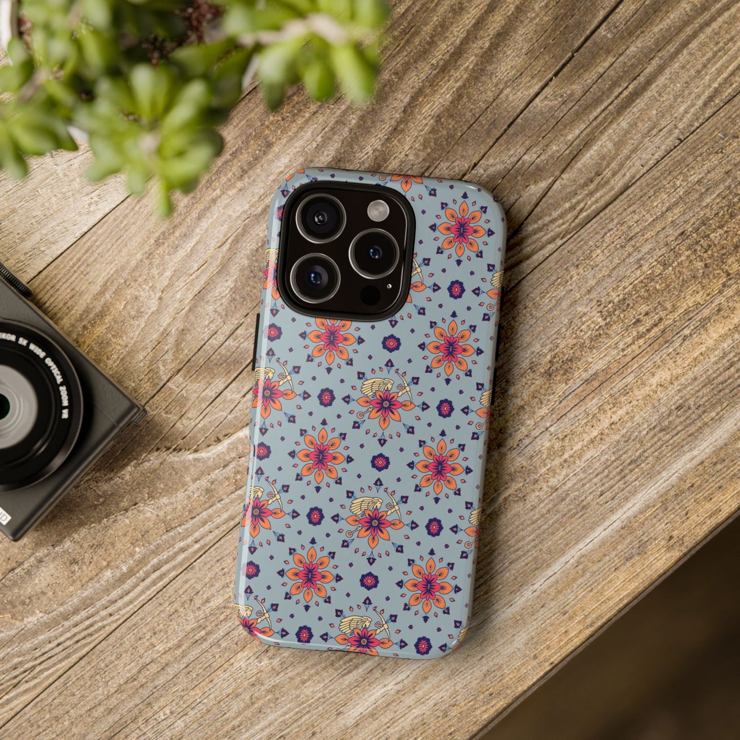 Tough Cases, Sagittarius, Zodiac v3, Flower Pattern