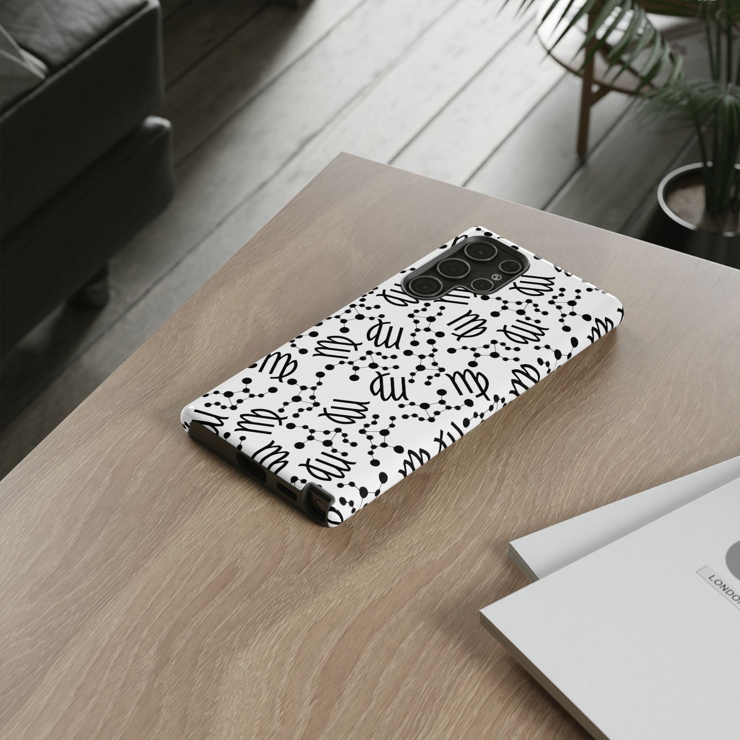 Tough Cases with the Virgo Zodiac sign for iPhone, Samsung Galaxy, and Google Pixel devices